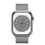 AppleWatchS8Cellular41mmCarcasaStainlessSteelSilvercuMilaneseLoopSilver