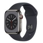 AppleWatchS8Cellular41mmCracasaStainlessSteelGraphitecuSportBandMidnight