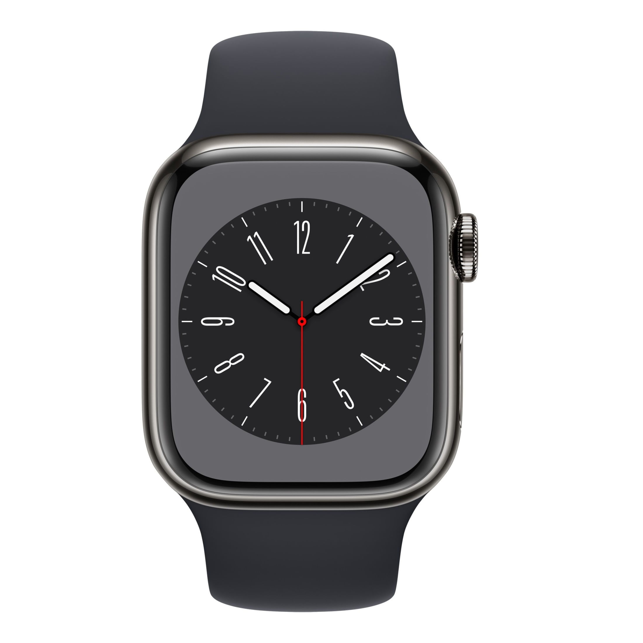 Apple Watch S8 Cellular 41mm Cracasa Stainless Steel Graphite cu Sport