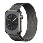 AppleWatchS8Cellular45mmCarcasaStainlessSteelGraphitecuMilaneseLoopGraphite