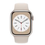 AppleWatchS8GPS41mmCarcasaAluminiuStarlightcuSportBandStarlight