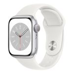 Apple-Watch-S8-GPS-41mm-Carcasa-Aluminiu-Silver-cu-Sport-Band-White