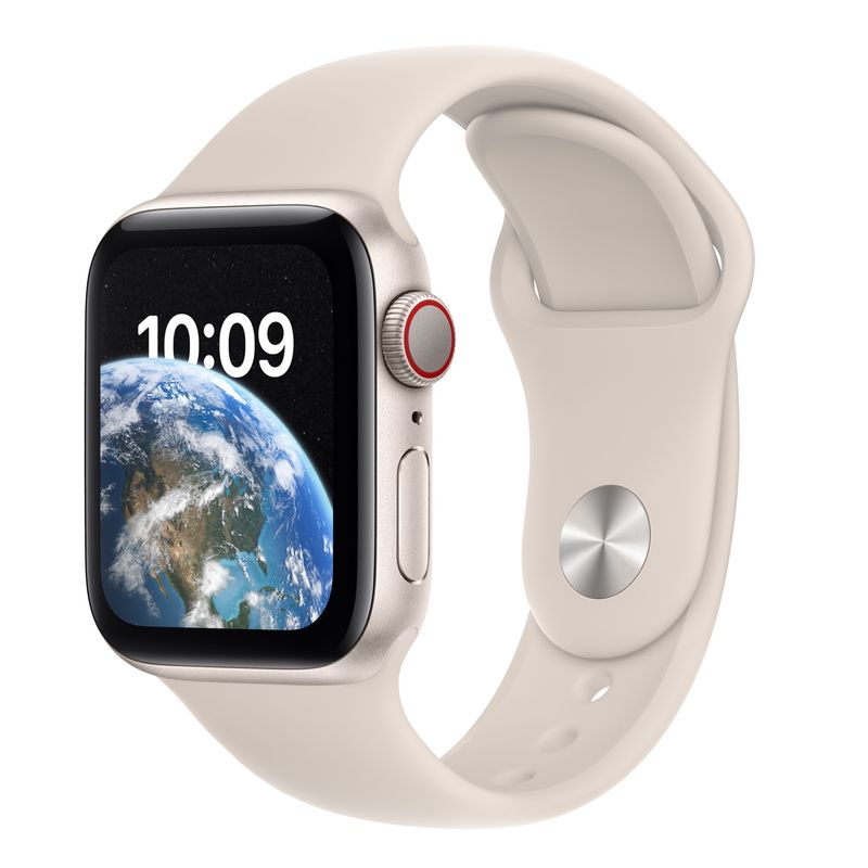 Apple-Watch-SE2-Cellular-40mm-Carcasa-Aluminiu-Starlight-cu-Sport-Band-Starlight