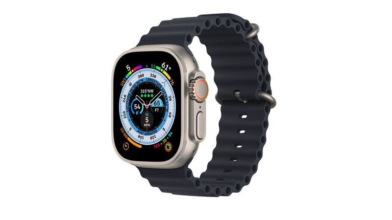 Apple Watch Ultra Cellular 49mm Carcasa Titan cu Ocean Band