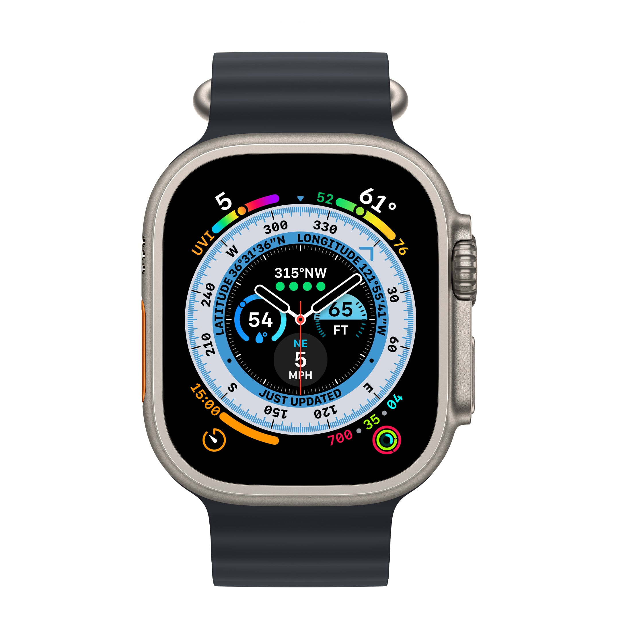 家電 Apple Watch ultra Apple Watch Ultra Cellular 49mm Carcasa Titan cu Ocean Band