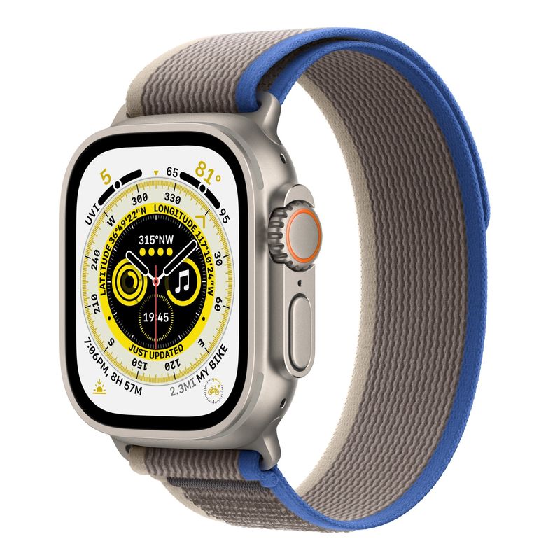 Apple-Watch-Ultra-Cellular-49mm-Carcasa-Titan-cu-Trail-Loop-Blue-Gray-M-L