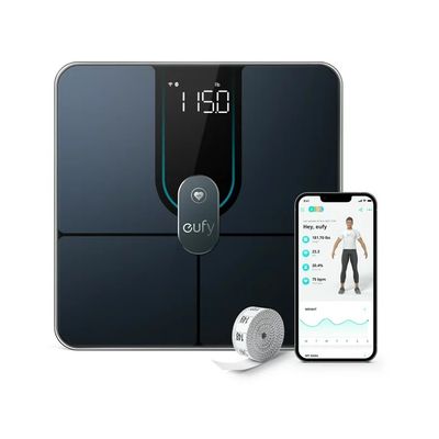 Anker Eufy P2 Pro Cantar Smart Wi-Fi Bluetooth Ritm Cardiac High Accuracy 3D Virtual Body Mod Negru