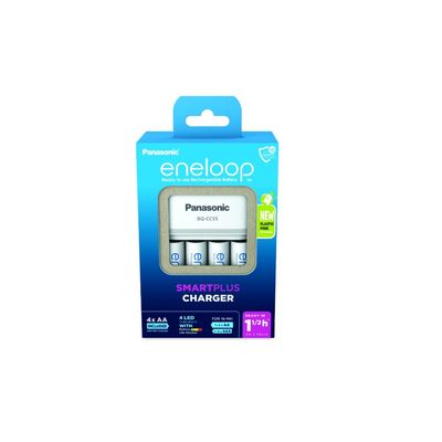Panasonic Eneloop Incarcator Smart & Quick Include 4 x AA (R6) 2000mA NEW ECO Plastic Free
