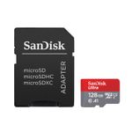 SanDisk Ultra Card MicroSDXC 128GB + Adaptor SD 140MB/s  A1 Class 10 UHS-I
