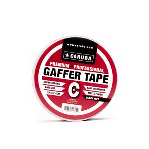 Gaffer Tape Caruba Nano Roll 7m x 2.4cm Negru