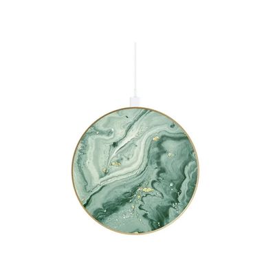 iDeal of Sweden Incarcator Wireless Cosmic Green Swirl
