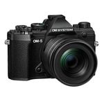 OM-System-OM-5-Aparat-Foto-Mirrorless-20.4MP-4K-Kit-cu-Obiectiv-M.Zuiko-Digital-12-45mm-F4-PRO-Negru