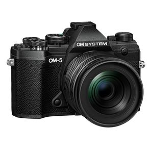 OM System OM-5 Aparat Foto Mirrorless 20.4MP 4K Kit cu Obiectiv M.Zuiko Digital 12-45mm F4 PRO Negru