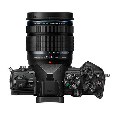 OM System OM-5 Aparat Foto Mirrorless 20.4MP 4K Kit cu Obiectiv M.Zuiko Digital 12-45mm F4 PRO Negru