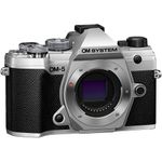 OMSystemOM5AparatFotoMirrorless204MP4KSilverKitcuObiectivMZuikoDigital1245mmF4PRONegru