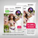 Procart Hartie Foto RC High Glossy 260g Format A4 20 coli