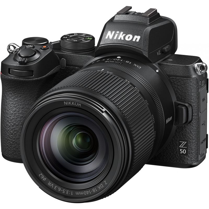 Nikon-Z50-Aparat-Foto-Mirrorless-Kit-cu-Obiectiv-18-140mm-F3.5-6.3-VR-Negru