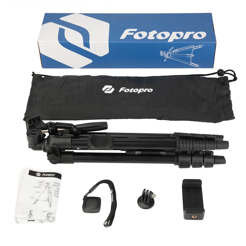 FotoproDigi3400ProTripodcuSuportpentruGoProsiSmartphoneTelecomandaBluetooth4