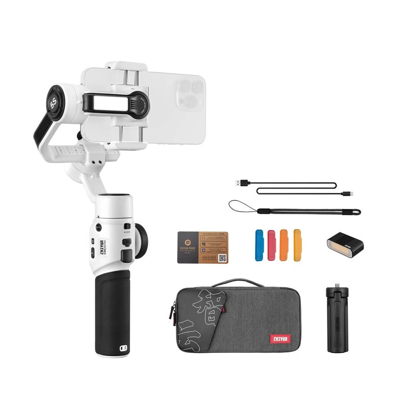Zhiyun-Tech-Smooth-5S-Stabilizator-Gimbal-pentru-Smartphone-Alb.6