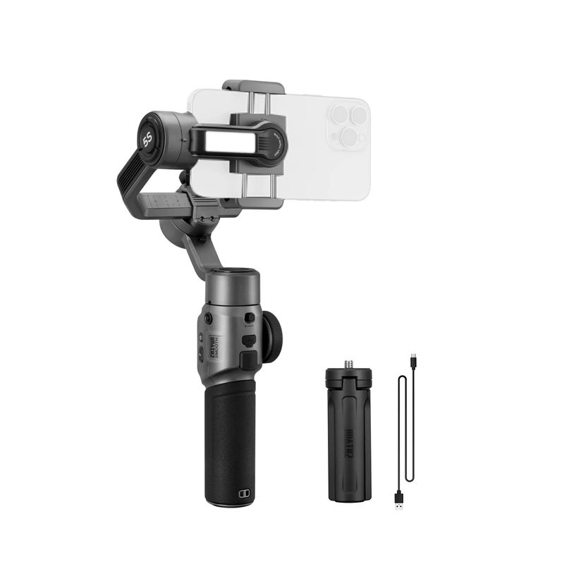 Zhiyun-Tech-Smooth-5S-Stabilizator-Gimbal-pentru-Smartphone-Gri