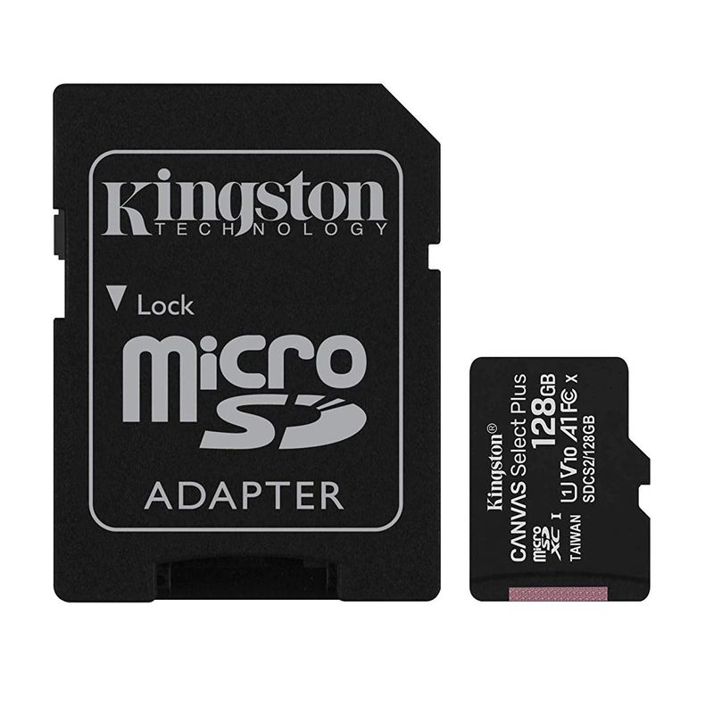 Kingston-Canvas-Select-Plus-Card-MicroSD-128GB-Class-10-A1-cu-Adaptor-SD