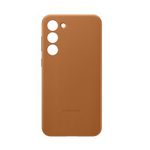 Samsung-Galaxy-S23-Plus--S916--Capac-protectie-spate-Leather-Case---Camel