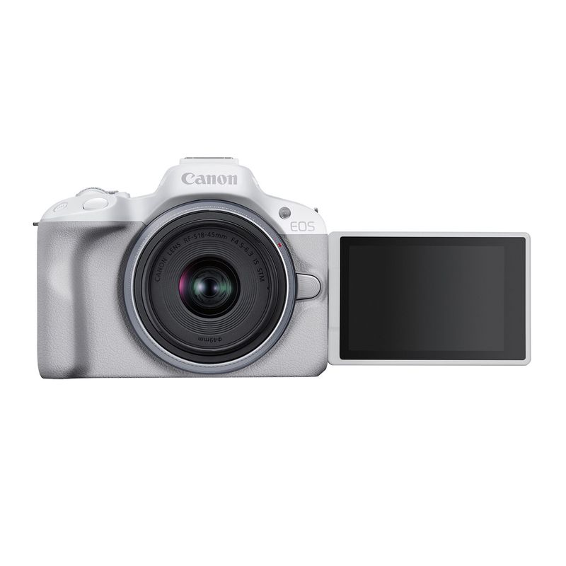 Canon-EOS-R50-Aparat-Foto-Mirrorless-Kit-cu-Obiectiv-RF-S-18-45mm-F4.5-6.3-IS-STM-Alb.3