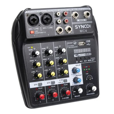 SYNCO MC4 Mixer Audio Multifunctional 4 Canale