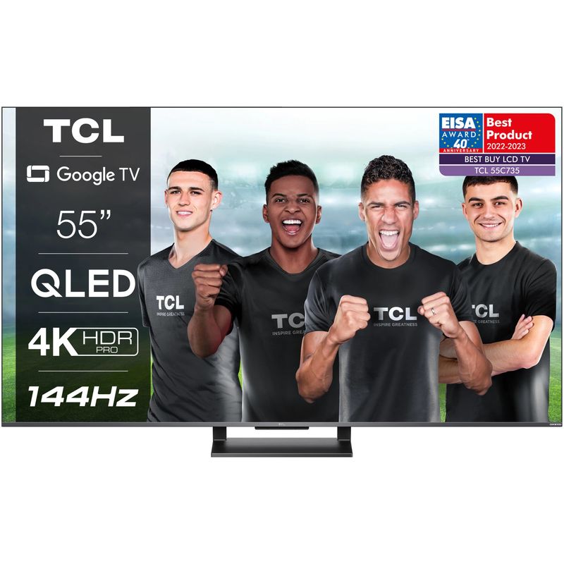 TCL55C735TelevizorSmartQLED139cm4KUltraHD144HzGoogleTVClasaG
