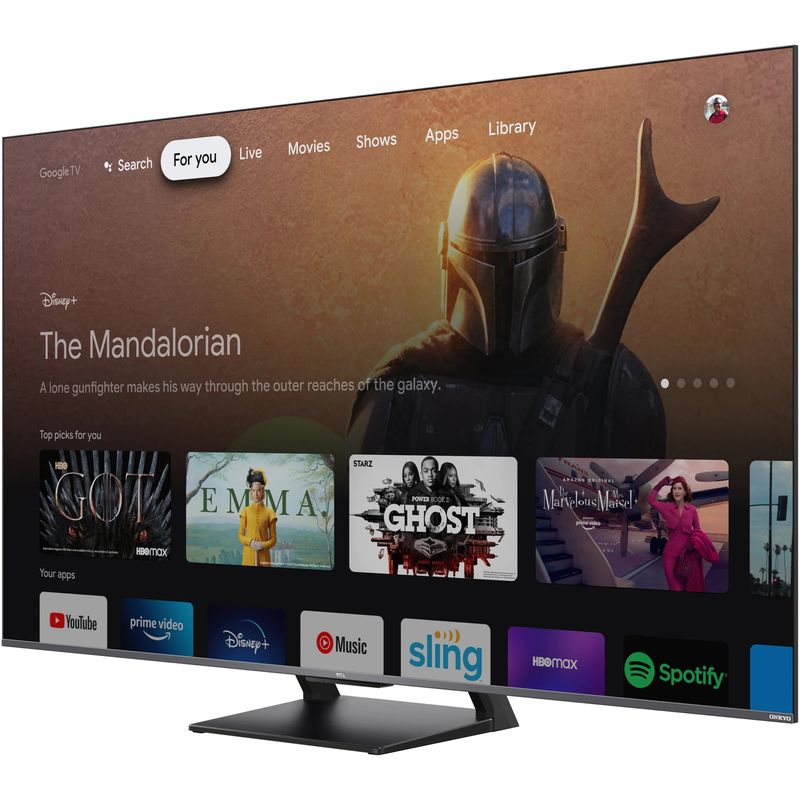 TCL55C735TelevizorSmartQLED139cm4KUltraHD144HzGoogleTVClasaG