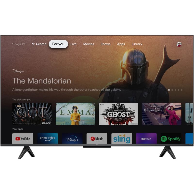 TCL43C635TelevizorSmartQLED108cm4KUltraHDGoogleTVClasaG