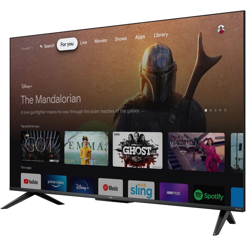 TCL43C635TelevizorSmartQLED108cm4KUltraHDGoogleTVClasaG