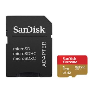 SanDisk Extreme Card de Memorie MicroSDXC 1TB A2 C10 V30 UHS-I U3 + Adaptor SD + 1 An RescuePRO Deluxe