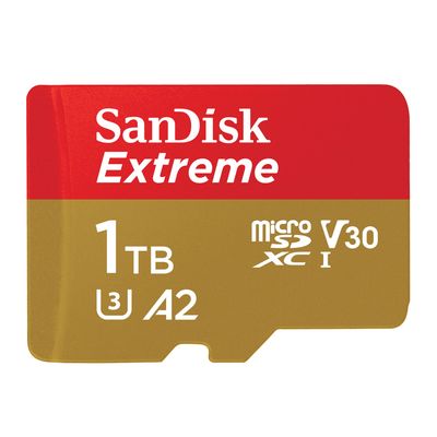 SanDisk Extreme Card de Memorie MicroSDXC 1TB A2 C10 V30 UHS-I U3 + Adaptor SD + 1 An RescuePRO Deluxe