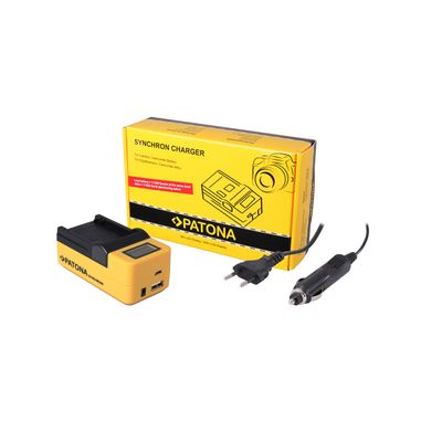 Patona Incarcator USB Sincron cu LCD pentru Nikon EN-EL20