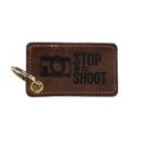 Artiss Breloc lucrat manual din Piele Stop or I'll Shoot