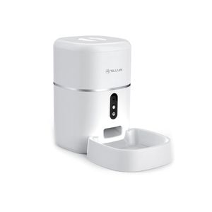 Tellur Dispenser Hrana Animale Smart WiFi 4L Camera UltraHD Alb