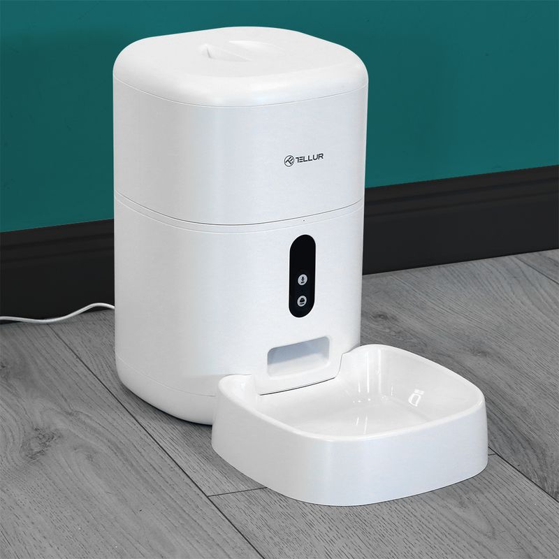 Tellur-Dispenser-Hrana-Animale-Smart-WiFi-4L-Camera-UltraHD-Alb.3