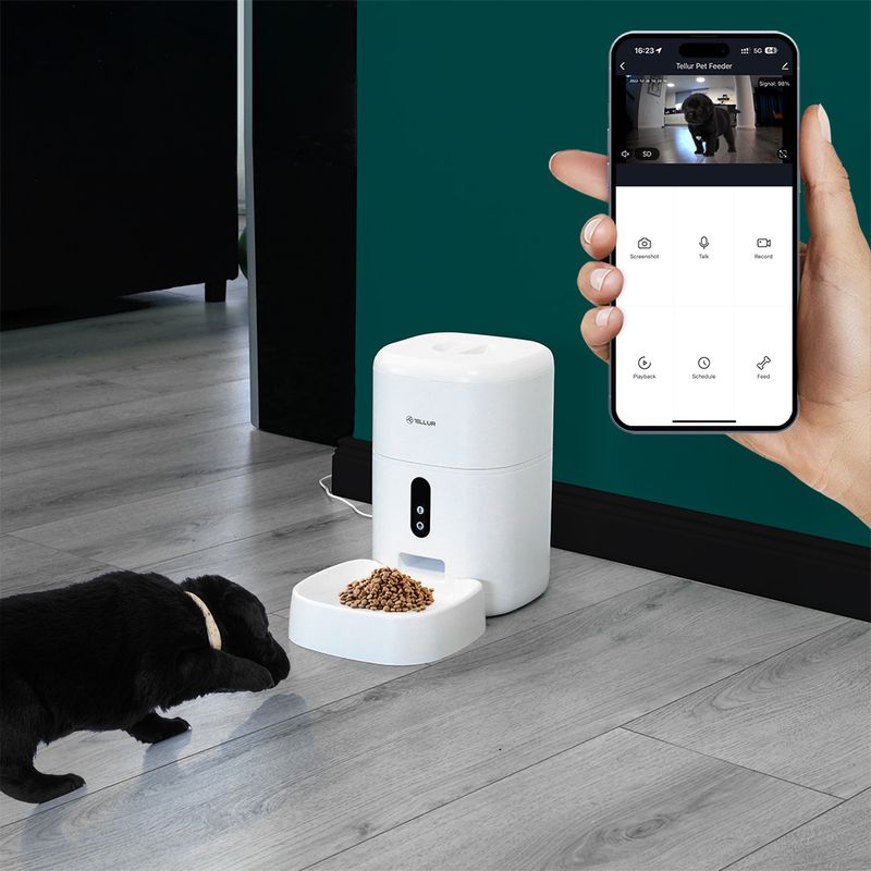 Tellur-Dispenser-Hrana-Animale-Smart-WiFi-4L-Camera-UltraHD-Alb.4