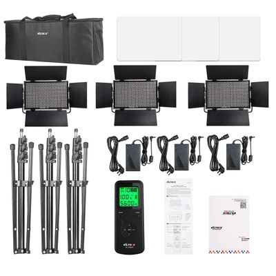 Viltrox VL-40T Kit 3 Lumini Led Bicolor