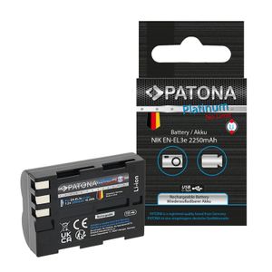 Patona Platinum Acumulator cu Intrare USB-C pentru Nikon D700/D300/D200/D100/D80/D70/D50