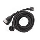 Well Cablu Prelungitor IP44 10 m Negru