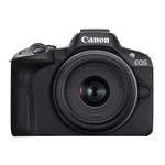 CanonEOSR50AparatFotoMirrorlessKitcuRFS1845mmF4563ISSTMsiRFS55210mmF571ISSTMNegru
