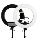 Caruba-Round-Vlogger-Lampa-LED-Inelara-18-inch-cu-Geanta-Negru.3