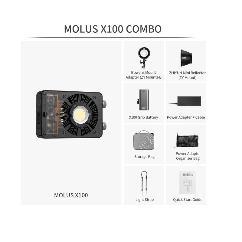 Zhiyun-MOLUS-X100-Pocket-COB-Monolight-Lampa-LED-Bi-Color-Combo.11
