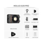 ZhiyunMOLUSX100PocketCOBMonolightLampaLEDBiColorProKit