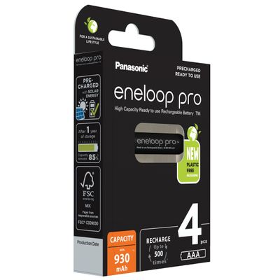 Panasonic Acumulatori Eneloop Pro tip R3 AAA de 930mAh set 4buc