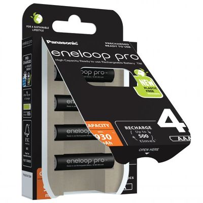 Panasonic Acumulatori Eneloop Pro tip R3 AAA de 930mAh set 4buc