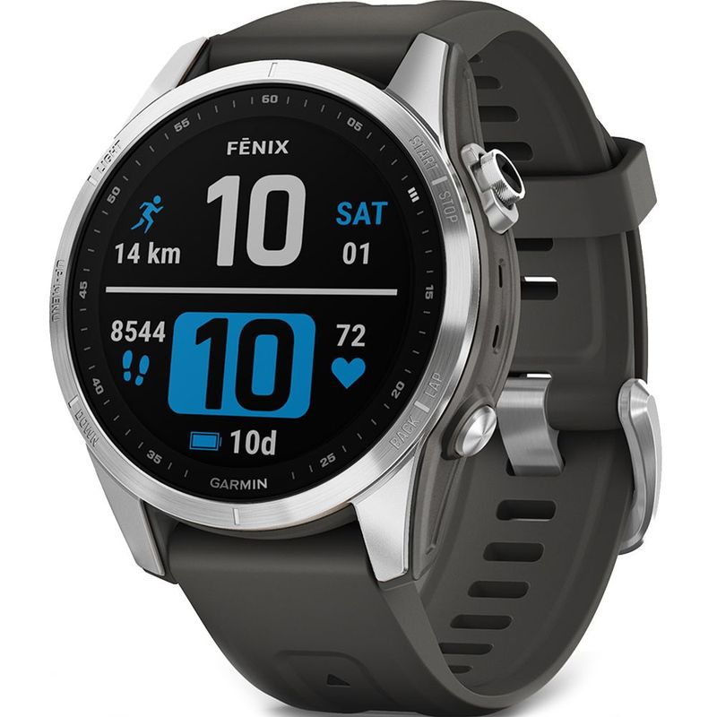 Garmin-Fenix-7S-Smartwatch-42-mm-Silver-Graphite