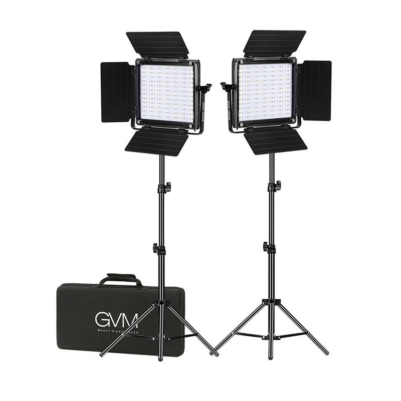 GVM-800D-RGB-II-LED-Kit-2-Lampi-Video-cu-Softbox